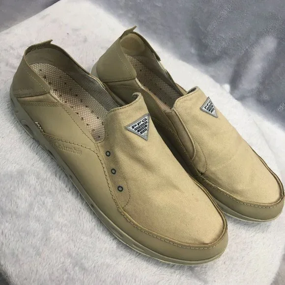 Columbia Bahama PFG Series Water & Boat Slip On Shoes Tan US Men\'s 16 WIDE Width Columbia Men Sz 16 Bahama PFG Series Water & Boat Shoes WIDE  main image 4